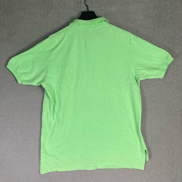 Polo Ralph Lauren Men's Vintage Polo Shirt L Kiwi Lime Green Short Sleeve - Picture 6 of 11
